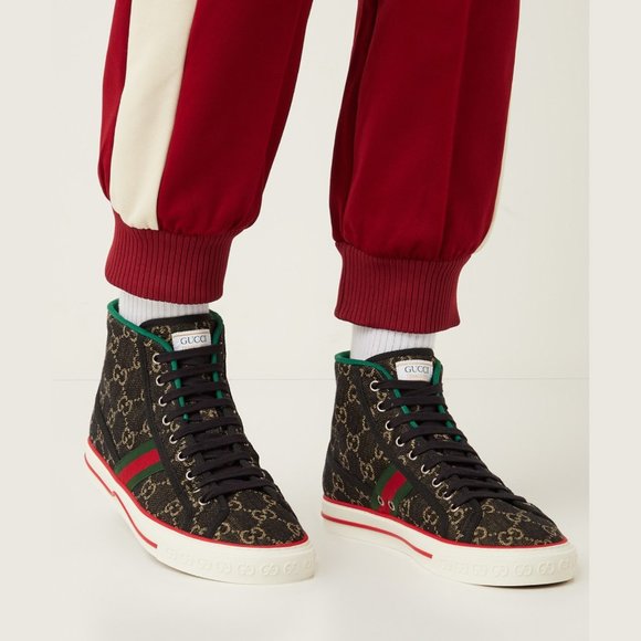 GUCCI MENS SNEAKERS TENNIS 1977 GG SUPREME CANVAS SHOES sz 10 10.5 US - Picture 16 of 16